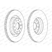 FERODO Bremsscheiben DDF1503C hinten, belüftet, 2 Stück