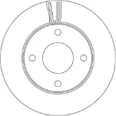 TRW Bremsscheibe DF6417 vorne, belüftet, 1 Stück