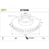 Valeo Bremsscheibe COATED 673046