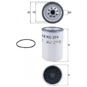 MAHLE ORIGINAL Kraftstofffilter anschraubbar Ø 108,6 mm für u.a. IVECO STRALIS