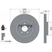 Textar Bremsscheibe 92342803 vorne, belüftet, 1 Stück