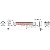 METZGER Bremsschlauch 4118509