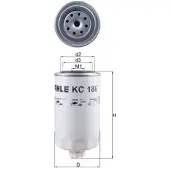 MAHLE ORIGINAL Kraftstofffilter KC 186