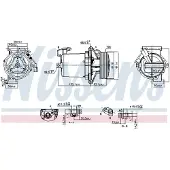 Nissens Kompressor, Klimaanlage ** FIRST FIT ** 890172