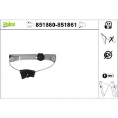 Valeo 851860 Elektrischer Fensterheber Hinten Links passend für MERCEDES-BENZ S-Klasse Limousine (W221)