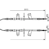 Bosch Seilzug, Feststellbremse 1987482585 für DAEWOO CHEVROLET