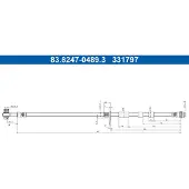 Ate Bremsschlauch 83.8247-0489.3