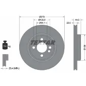 Textar Bremsscheibe 92262403 vorne, belüftet, 1 Stück
