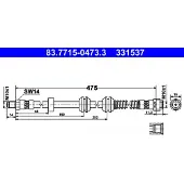Ate Bremsschlauch [Hersteller-Nr. 83.7715-0473.3] für Mercedes-Benz