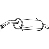 Bosal Endschalldämpfer 154-479