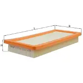 MAHLE ORIGINAL Luftfilter MAHLE LX 2738