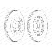 FERODO Bremsscheiben DDF1612C vorne, belüftet, 2 Stück