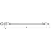 METZGER Bremsschlauch 4110795