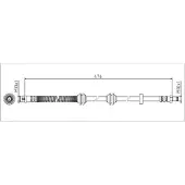 METZGER Autoteile Bremsschlauch [Hersteller-Nr. 4111788] für Mercedes-Benz