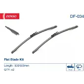 Denso Flat Scheibenwischer Set Wischerblätter Vorne für BMW 1 Schrägheck (E87) Rahmenlos