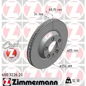 ZIMMERMANN Bremsscheibe COAT Z 600.3226.20