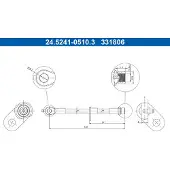 Ate Bremsschlauch 24.5241-0510.3