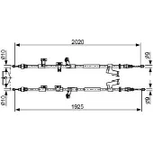 Bosch Seilzug, Feststellbremse 1987482709 für FORD