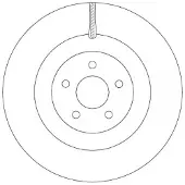 TRW Bremsscheibe DF6871 vorne, belüftet, 1 Stück