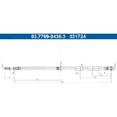 Ate Bremsschlauch 83.7769-0436.3