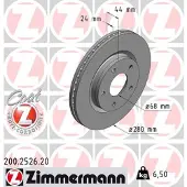 ZIMMERMANN Bremsscheibe COAT Z 200.2526.20