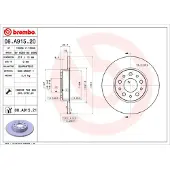 Brembo Bremsscheibe [Hersteller-Nr. 08.A915.21] für Fiat