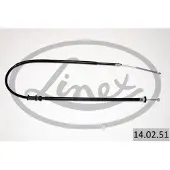 Linex Handbremsseil 14.02.51 Links für FIAT PANDA (169) 1450/1200mm