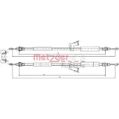 METZGER Seilzug, Feststellbremse 10.8225