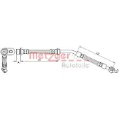 METZGER Bremsschlauch 4110787
