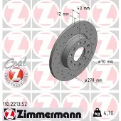 ZIMMERMANN Bremsscheibe SPORT Z 110.2213.52