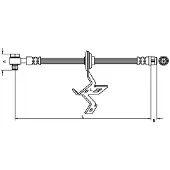 METZGER Autoteile Bremsschlauch [Hersteller-Nr. 4116209] für Mercedes-Benz