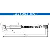 Ate Bremsschlauch 83.8615-0366.3