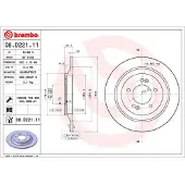 Brembo Bremsscheibe 08.D221.11, hinten, voll, hochkarbonisiert, 1 Stück