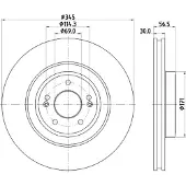 Hella Bremsscheibe PRO HC 8DD 355 132-651