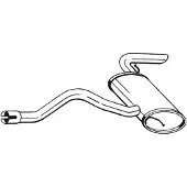 Bosal Endschalldämpfer 175431 für MERCEDES-BENZ