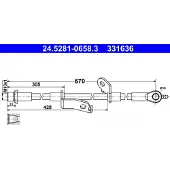 Ate Bremsschlauch 24528106583 für TOYOTA