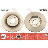 TRW Bremsscheibe DF7923 vorne, belüftet, 1 Stück
