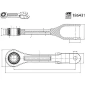 FEBI BILSTEIN Stange/Strebe, Stabilisator 186431
