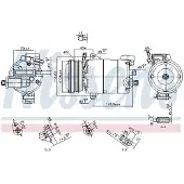 Nissens Kompressor, Klimaanlage ** FIRST FIT ** 890794