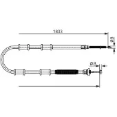 Bosch Seilzug, Feststellbremse [Hersteller-Nr. 1987482593] für Fiat, Opel, Vauxhall
