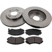 F.BECKER Bremsensatz, Scheibenbremse 13810319 belüftet 280mm 26mm für KIA HYUNDAI