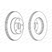 FERODO Bremsscheiben DDF1216C vorne, belüftet, 2 Stück