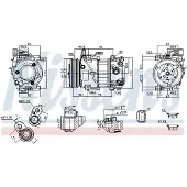 Nissens Kompressor, Klimaanlage ** FIRST FIT ** 891097