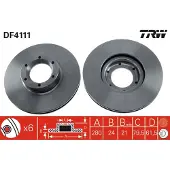 TRW Bremsscheibe DF4111 vorne, belüftet, hochkarbonisiert, 1 Stück