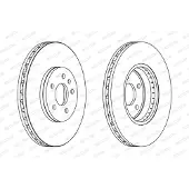 FERODO Bremsscheiben DDF1664C vorne, belüftet, 2 Stück