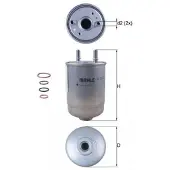 MAHLE ORIGINAL Kraftstofffilter MAHLE KL 752/5D