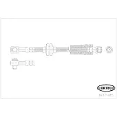 CORTECO Bremsschlauch ERSTAUSRÜSTERQUALITÄT [Hersteller-Nr. 49371485] für Opel, Chevrolet, Vauxhall