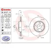 Brembo Bremsscheibe PRIME LINE - UV Coated 09.8137.11