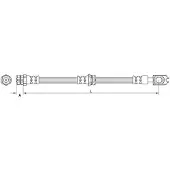 METZGER 4111474 Bremsschlauch Vorne Links Vorne Rechts für VW Golf VI Variant (AJ5) Beetle Schrägheck (5C1, 5C2) Jetta IV (162, 163, AV3, AV2)