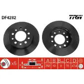 TRW Bremsscheibe DF4282 hinten, voll, 1 Stück